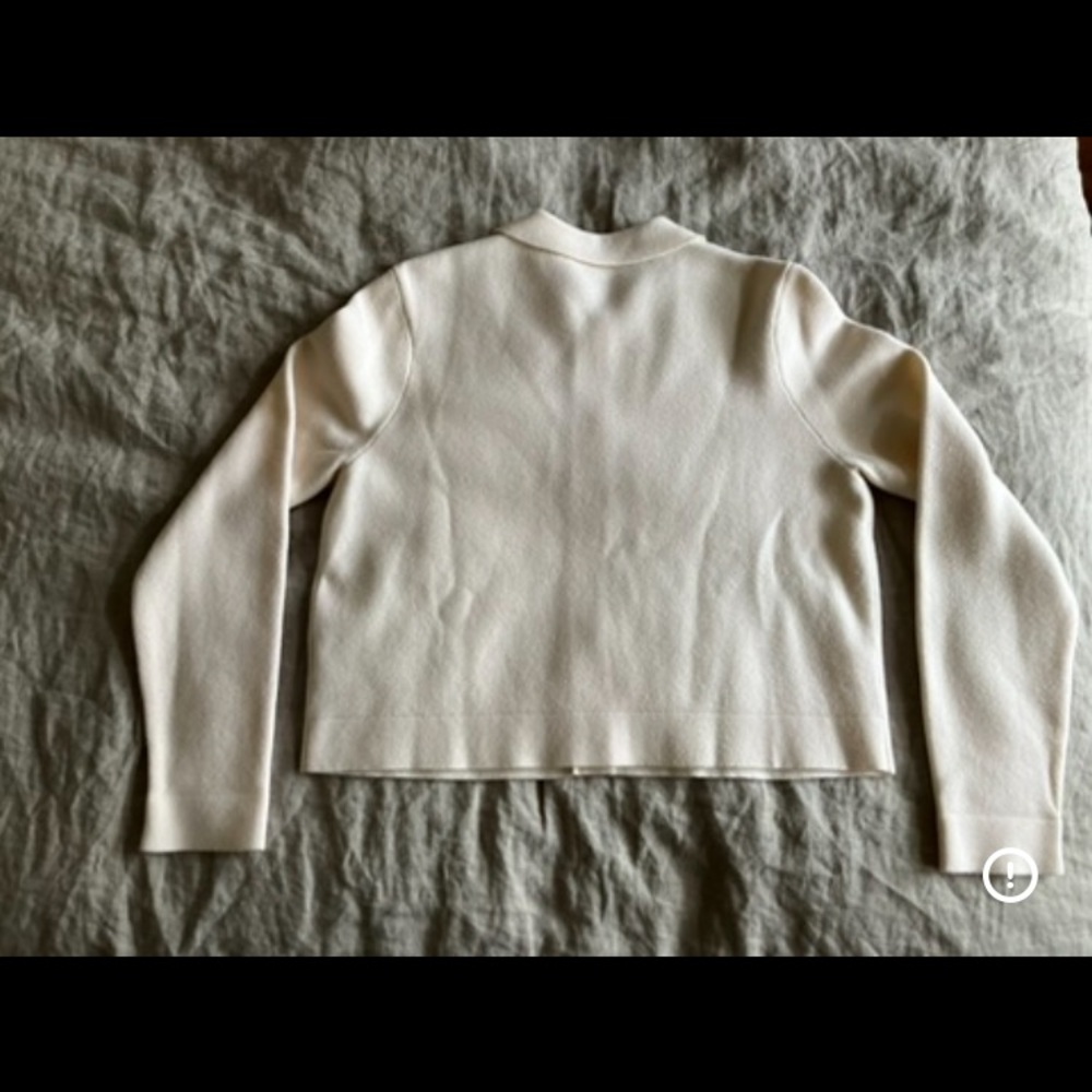 Sézane La Maille Betty Wool Cardigan in Ecru- Size Small - Picture 7 of 13